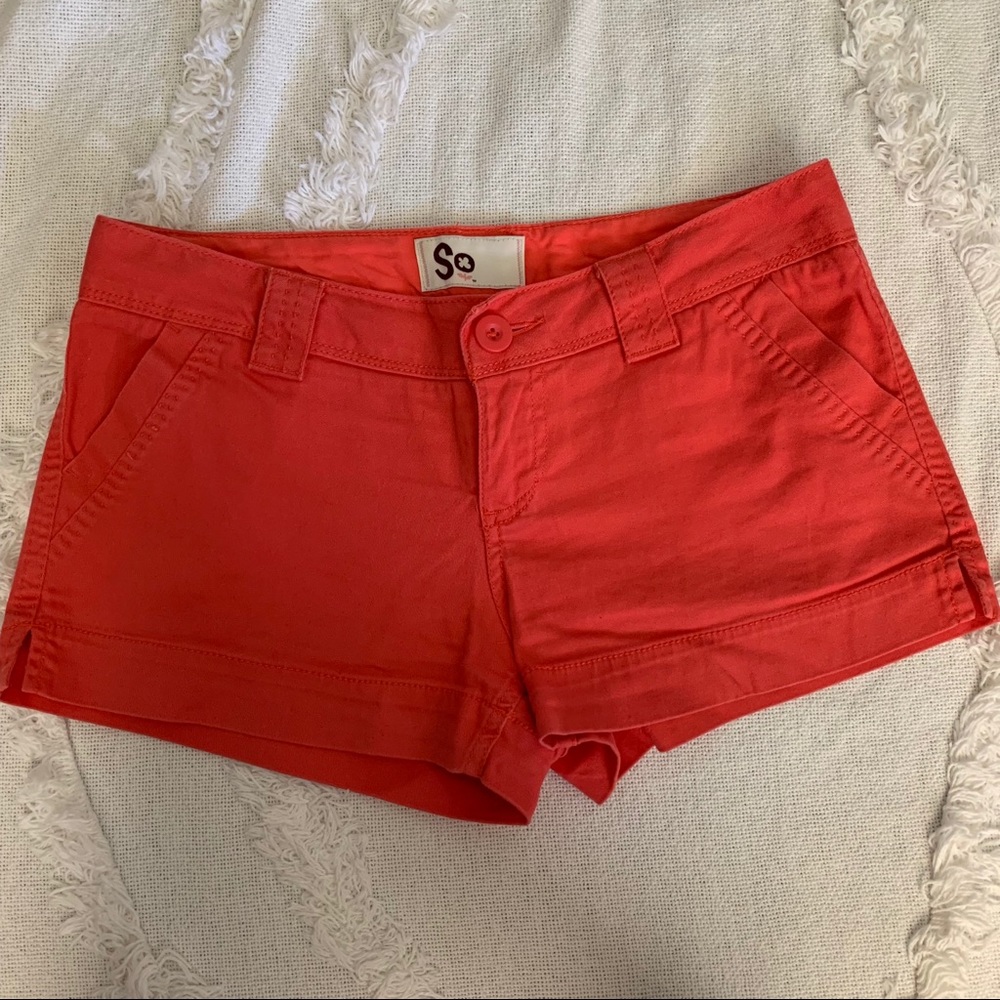SO Juniors Coral Shorts - Size 7